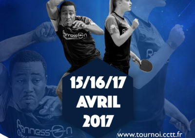 Affiche du tournoi de Pâques CCTT 2017