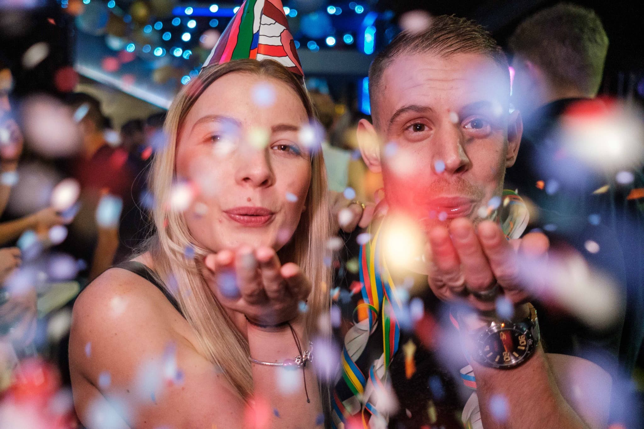 Scène club ambiance stroboscope