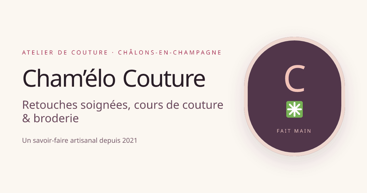 Aperçu du projet Cham'élo Couture
